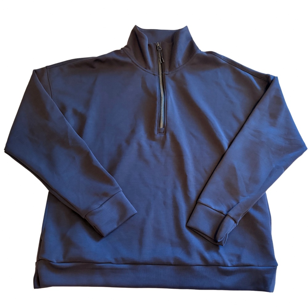 Black Quarter-Zip Pullover